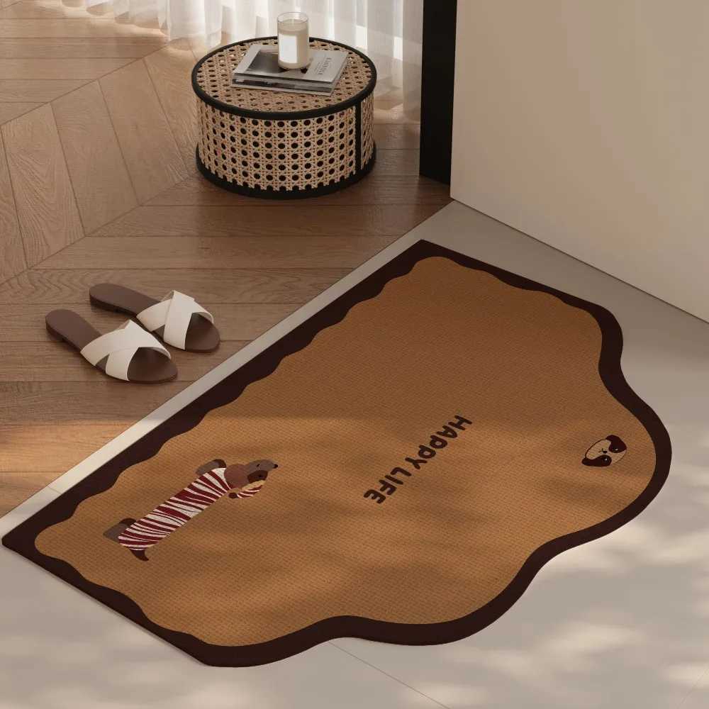VIKMA Bathro Mat Absorbent Anti-Slip Bath Mat Diatoeous Earth Doormat Ideal for Bathro and Toilet Entrances H251129