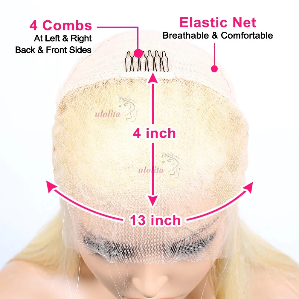 Pixie Cut Wig Brazilian 613 blonde Straight Side Part Wig 13x4 Short Bob HD Transparent Lace Front Human Hair Wig For Women 251129