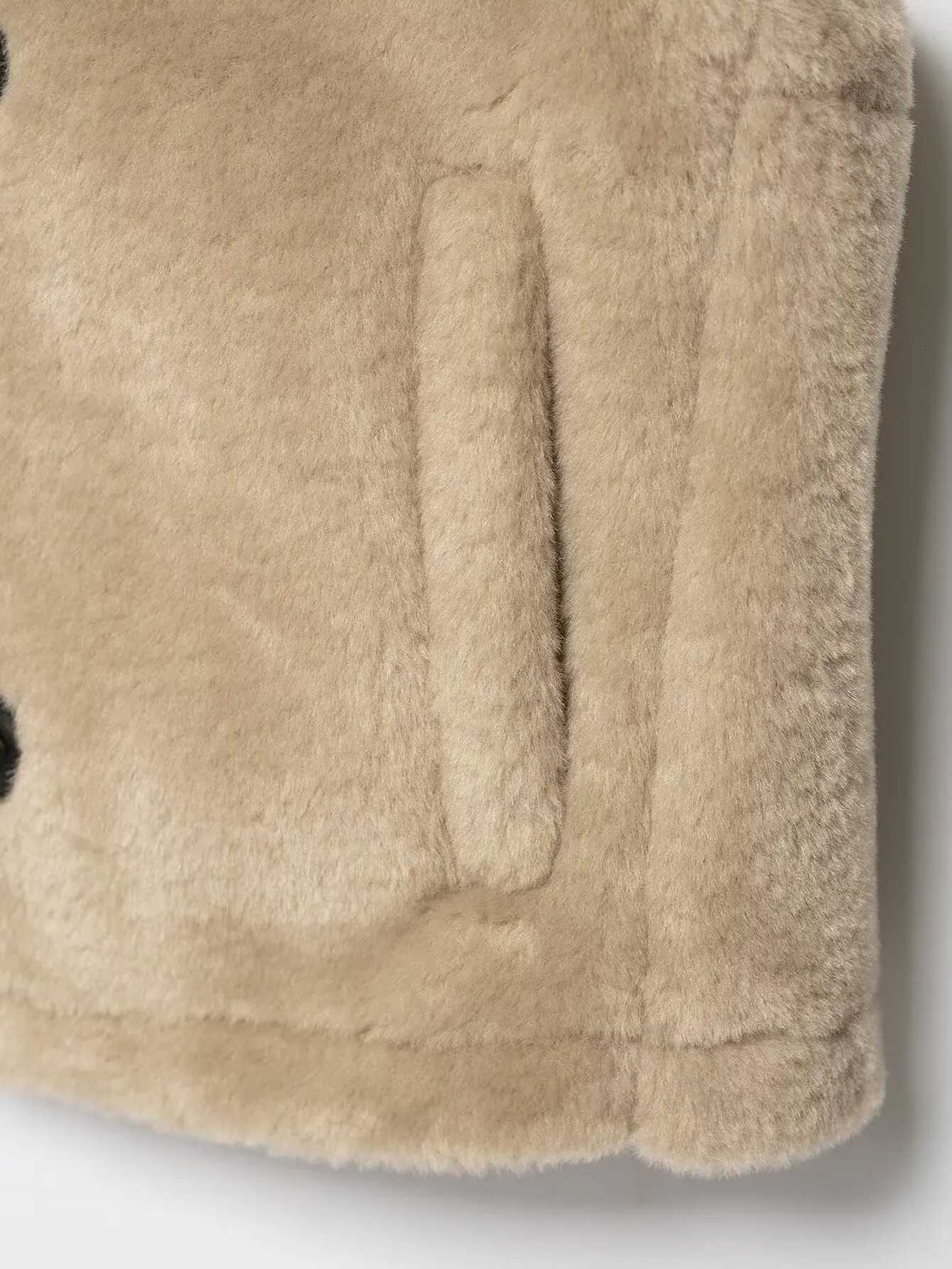 Winter New Artificial Leather Hooded Vest Jacket Women Causal Single Breasted Vest Coat 2025 Female Thick Overcoat StreetwearT251129