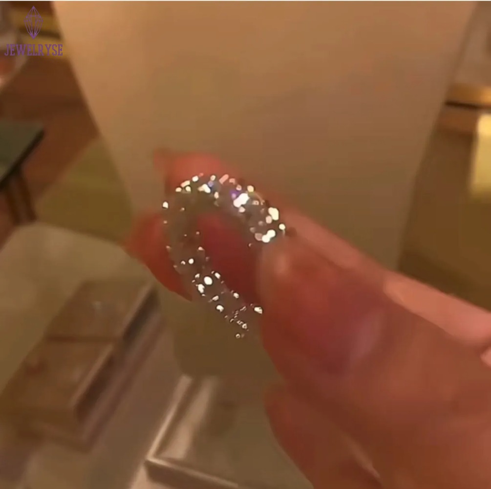 Choucong Brand Designer Gorgeous Sparkling Luxury Jewelry Wedding Rings Real 100% 925 Sterling Silver Round Cut White Moissanite Diamond Women Engagem