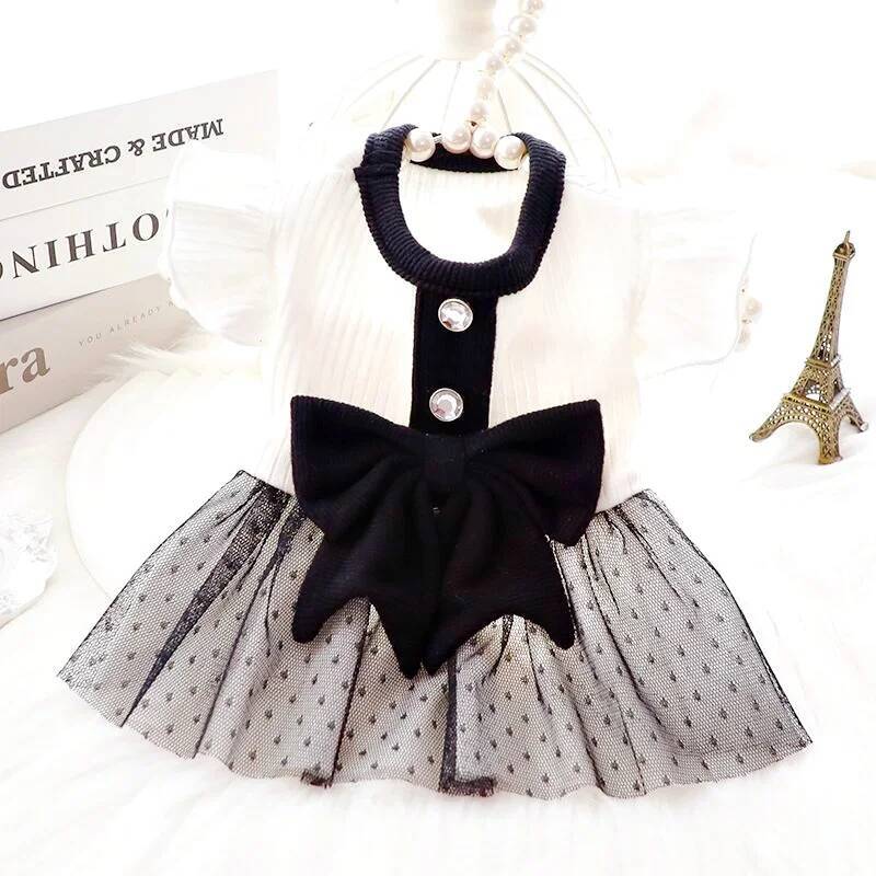 Bestseller Summer Pet Dress Bowknot Princess Dresses Chihuahua Yorkshire Sweet Skirt Thin T-Shirt Luxury Puppy Costume Dog Supplies ddmySat H260130