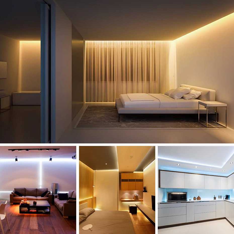 220V COB LED Strip Light 288LEDs/m 1m-25m with Timing Dimming Switch EU/AU/UK/US Plug IP65 Waterproof for Home Decor Lighting M251129