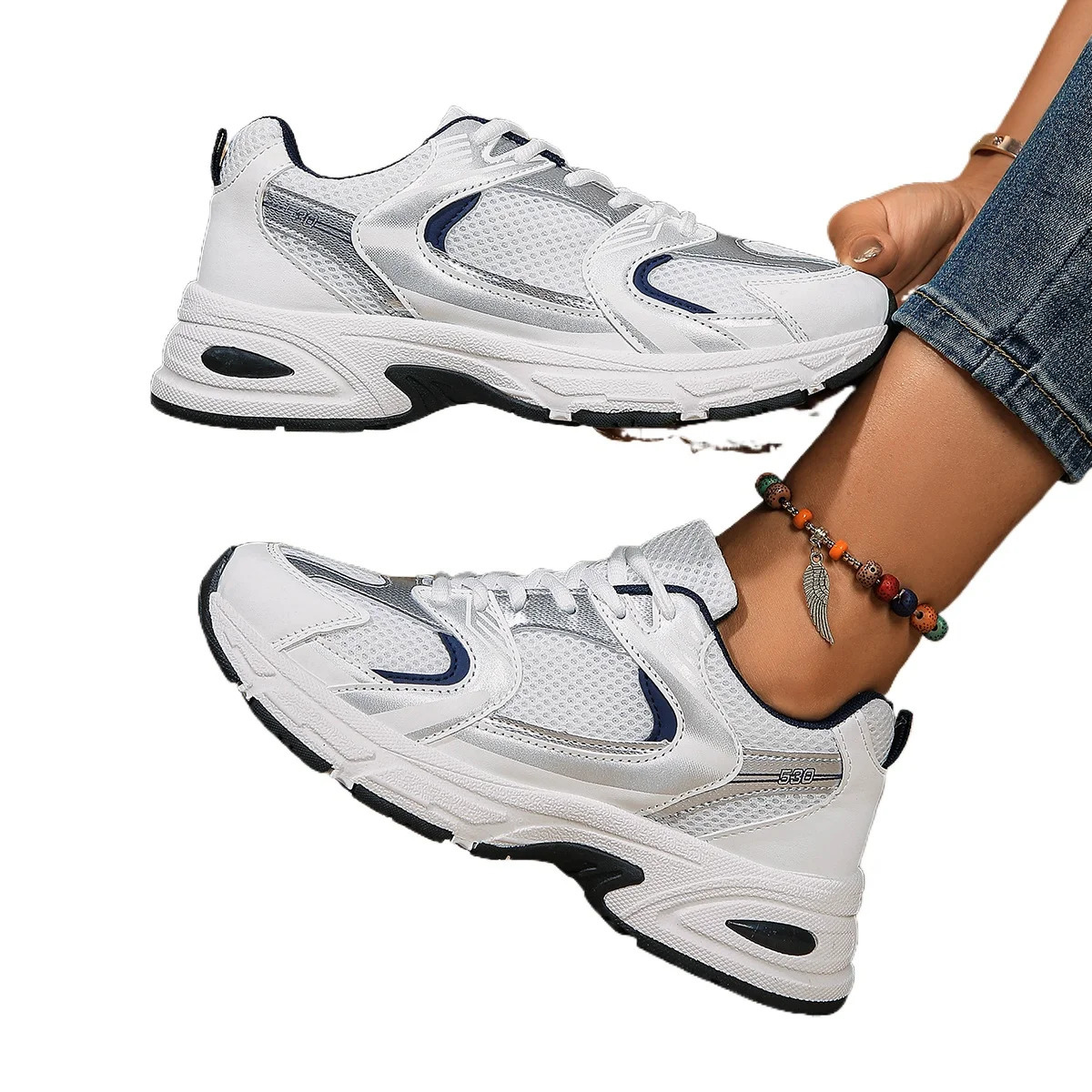 Running Shoes Mens Breathable Sneakers Summer Light Mesh Air Cushion Womens Sneakers Outdoor Lace-up Training Shoes 251128