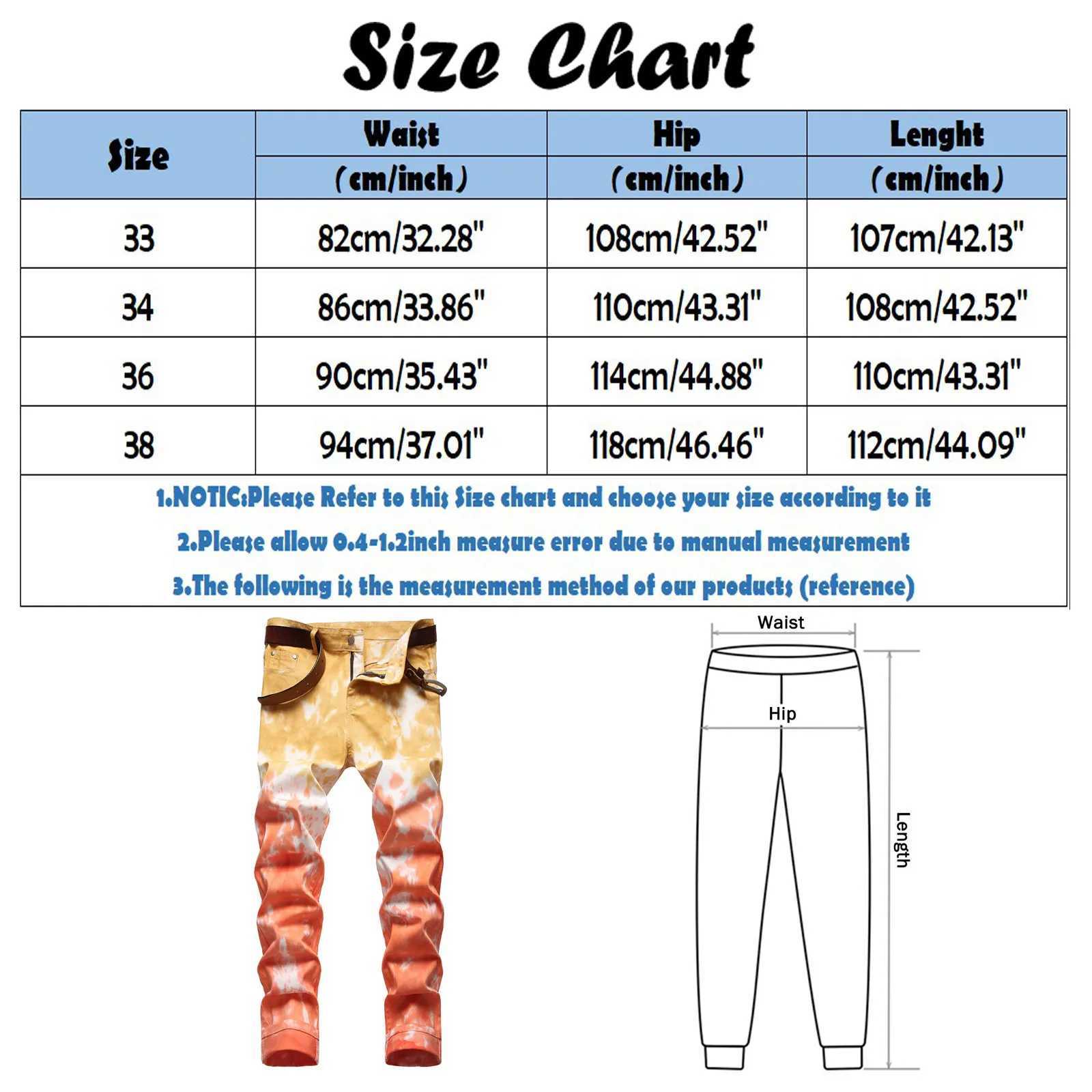 Mens casual mid waist tight jeans gradient printed zipper flying pocket pencil pants Trouser Pantnes Hombre w250429