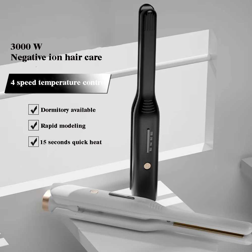 Small Flat Iron for Short Hair Temperature Adjustable Pencil Flat Iron Fast Heat Up Beard Pencil Straightening IronT251129