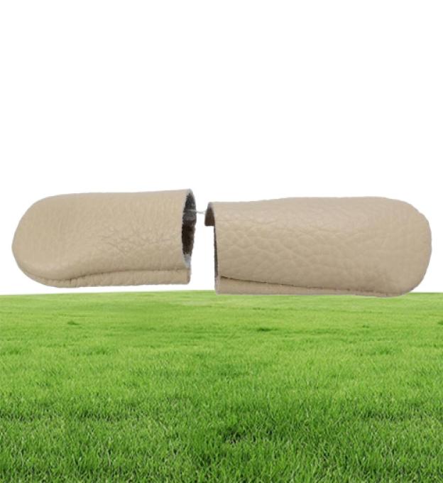 1 Pair Leather Needle Felting Finger Protector Tools Accessory DIY Sewing Craft Protective Hand Finger Sleeve Random Color2770148