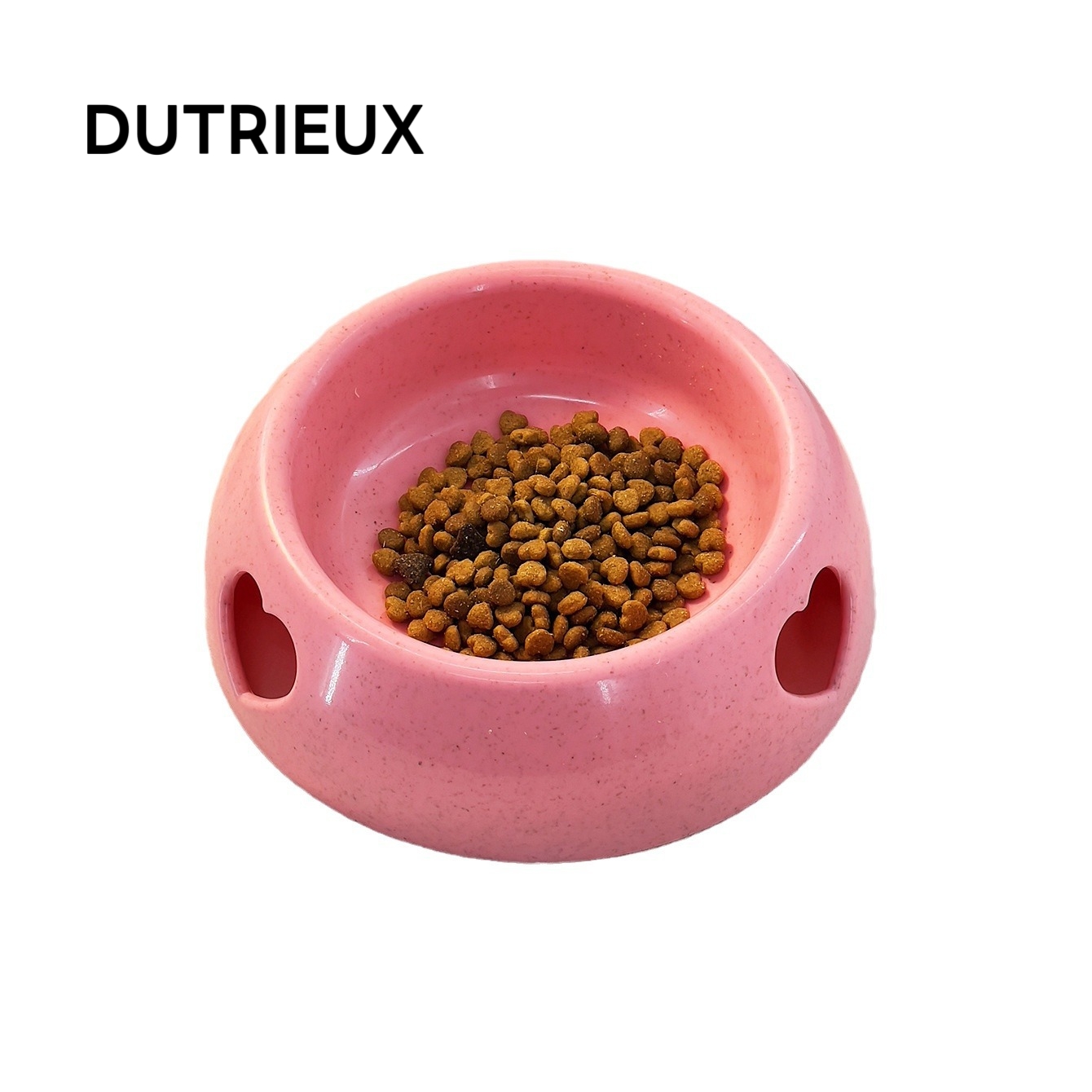 KK58 New double pet food and water bowl, made of corrosion-resistant stainless steel, suitable for cats and dogs.