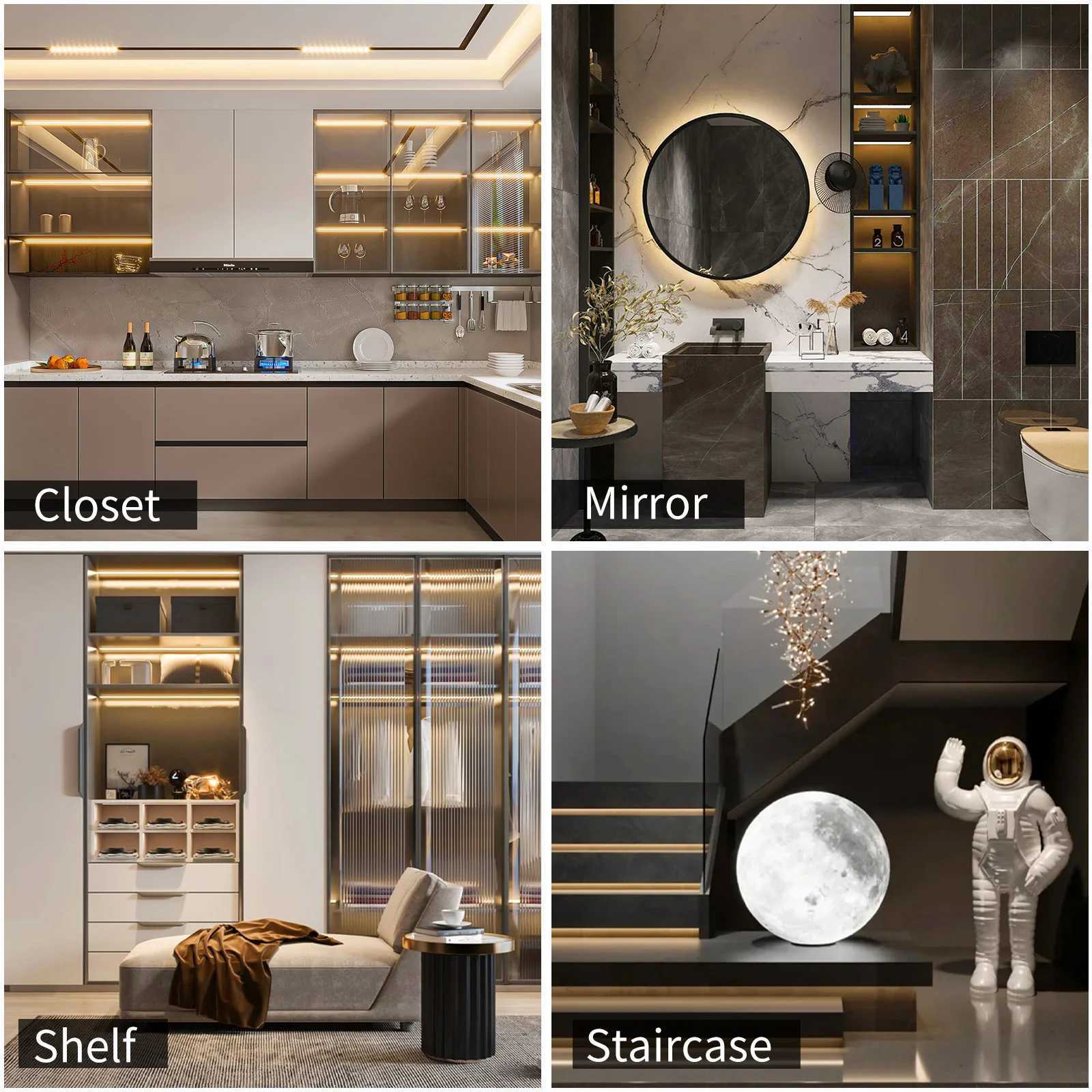 1-5m 5V LED Strip Lights 2835 USB 60 LEDs/m TV Backlight Flexible Lighting Ribbon Tape for Bedroom Wardrobe DIY Decoration Light M251129