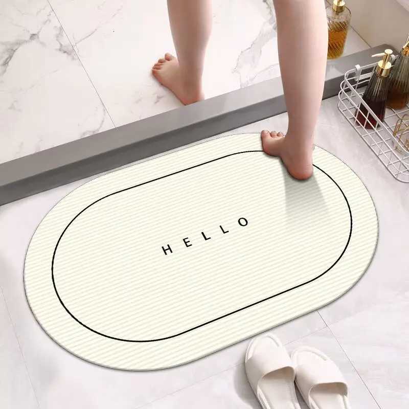 Bathro absorbent floor mat diat d toilet door non-slip foot mat toilet door mat bathro small carpet H251129