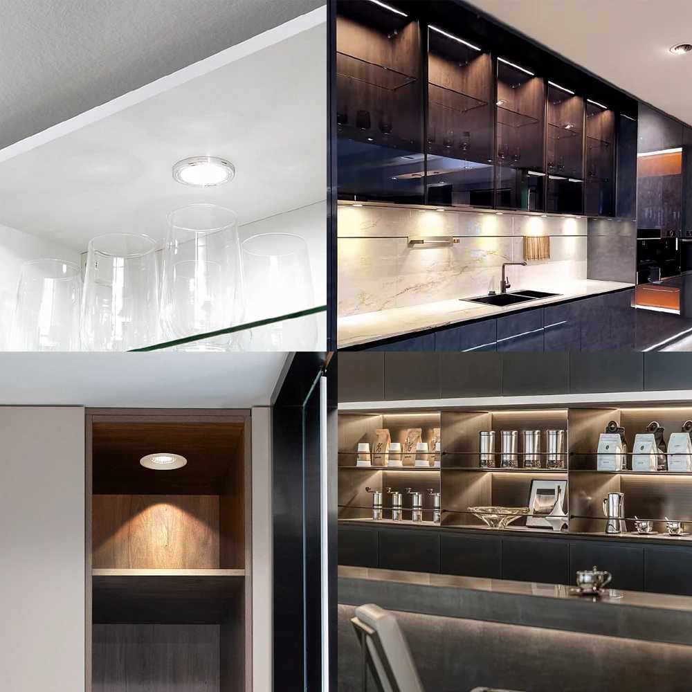 USB CCT 3D Printer Lamp 5V LED Under Cabinet Light Furniture Dimmable Display Cabinet Wardrobe Lamp 2700-6500K DIY Gifts Decor M251129