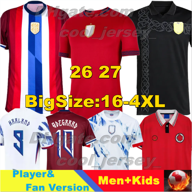 24 25 Norway Haaland Soccer Jerseys 2024 2025 national team Retro 1998 20 21 Football Shirts THORSBY AJER NORMANN SORLOTH BERGE ODEGAARD Men Uniforms kids kits