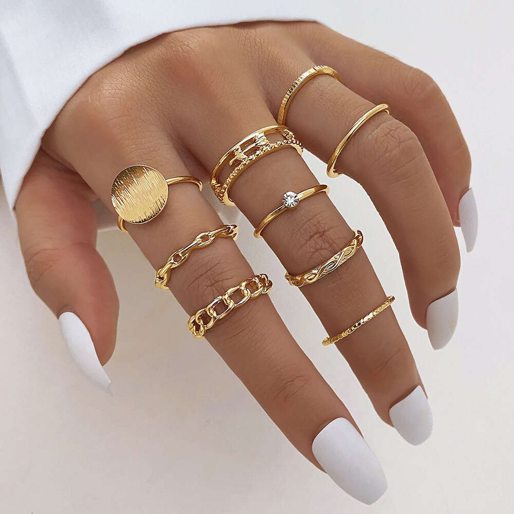 luxurious accessory ensemble versatile interchangeable jointed rings highlighting precious stones and natural elements