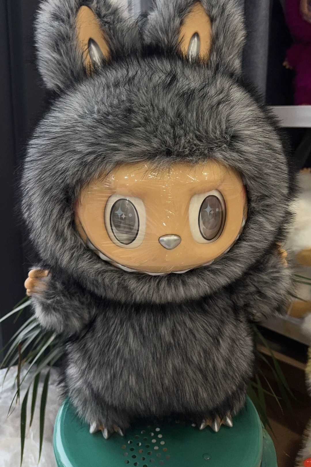 58cm The Monsters Lovely 58cm ZIMOMO Labubu Angel in Clouds I Found U Cute Vinyl Face Doll Big Plush Toy