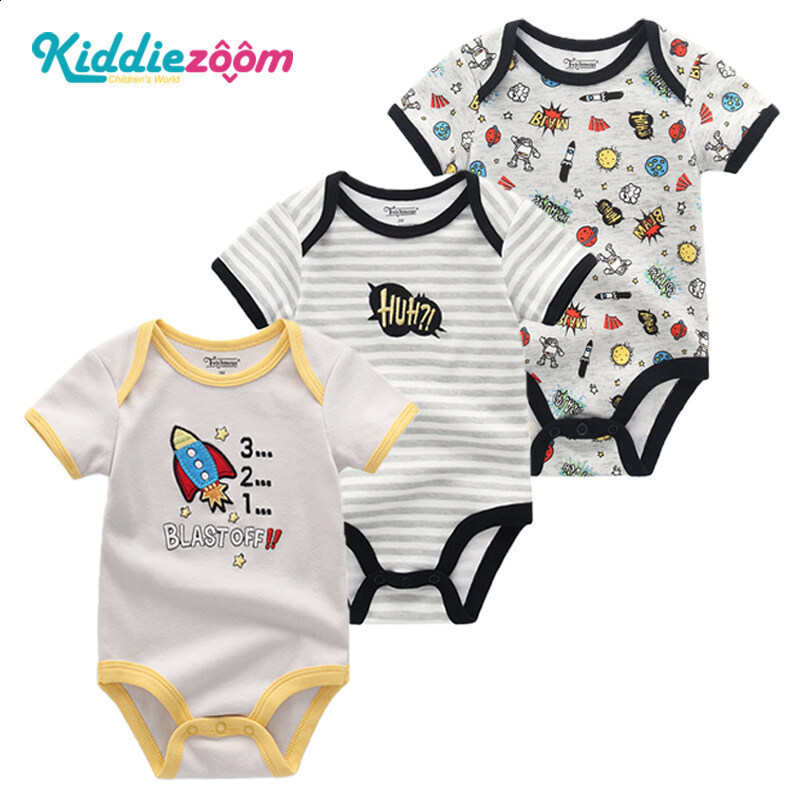 3piece born Gift 2025 Unisex Solid Color Baby Girl Clothes Cotton 220602 J250625