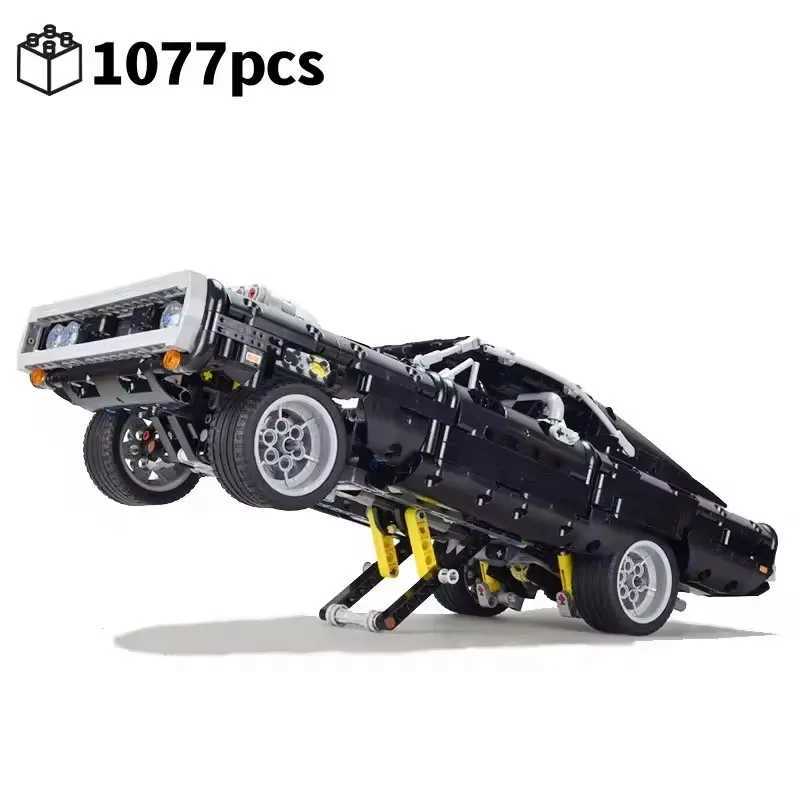 Technical Car Dodged Charger Racing Car Building Blocks Model Movie Fast And Furious Famous Vehicle 42111 Bricks Boy Toys Gifts J251129