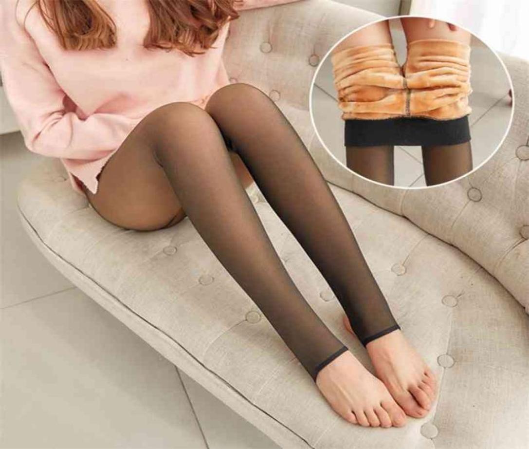 Leggings Women Thick Legins Through The Meat Warm Pants Women039s Leggings Warm Mesh Leggins For Womens Winter Clothes 2109015305198