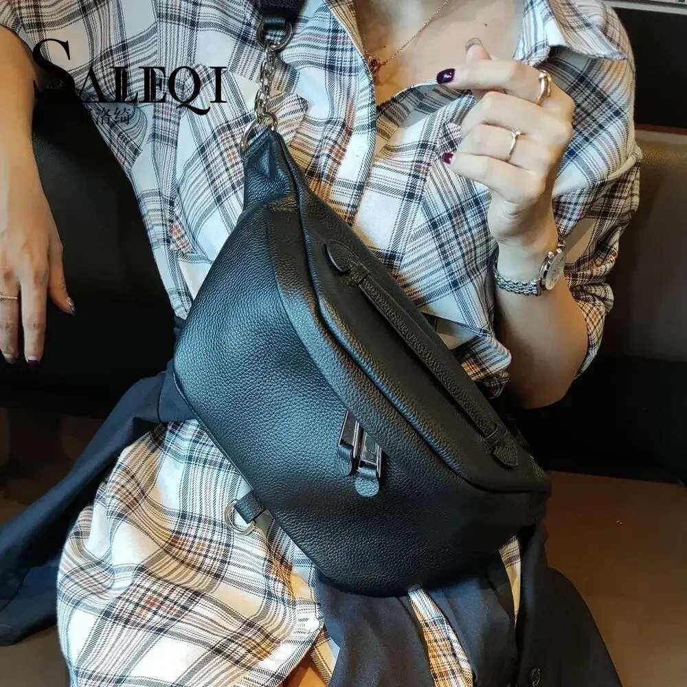 Sophisticated Feminine Fanny Pack: Premium Quality Authentic Leather Belt Purse