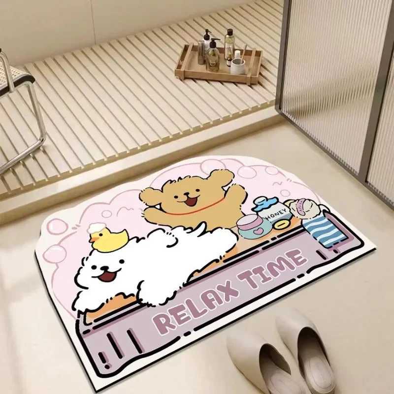 Bathro floor mat diatoeous earth toilet floor mat household absorbent mat bathro entrance non slip mat H251129