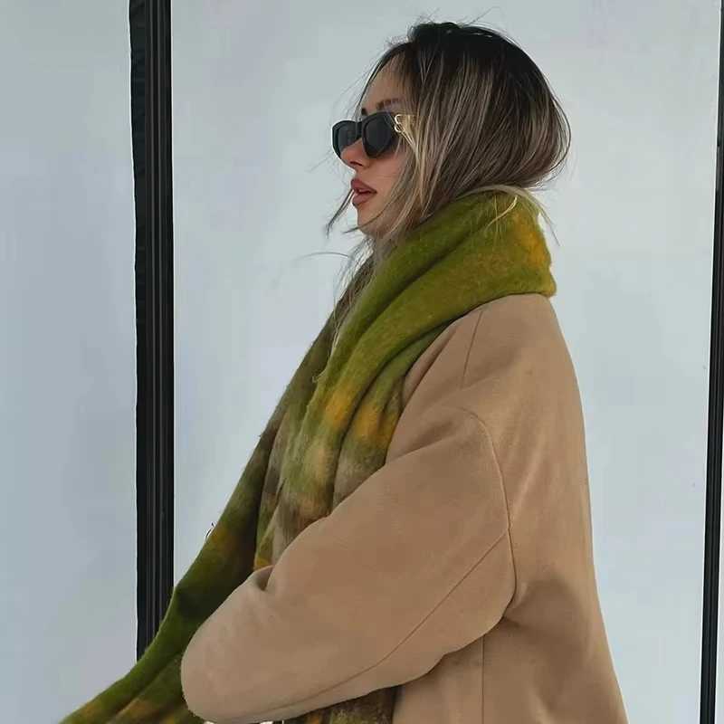 NEW Luxury Winter Thick Warm Scarf Women Cashmere Shawl and Wraps Neckerchief Bufanda Female Long Tessel Echarpe 2025J251129