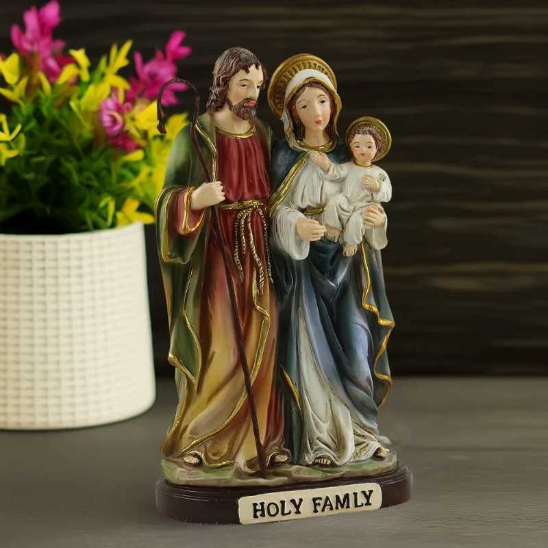 Nativity of The Virgin Mary He Accessories Church Tabletop Resin Scpture Decoration Living Ro Decorative Figurines H251129