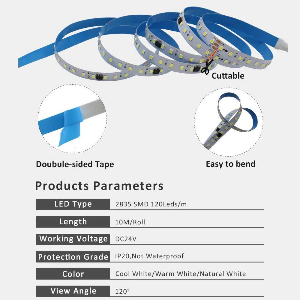 WS2811 2835SMD 24V DC Running Water LED Strip Flowing Light Wireless Controller Flexible Lamp Ribbon 120Leds/M IP30 10M 15M Kit M251129