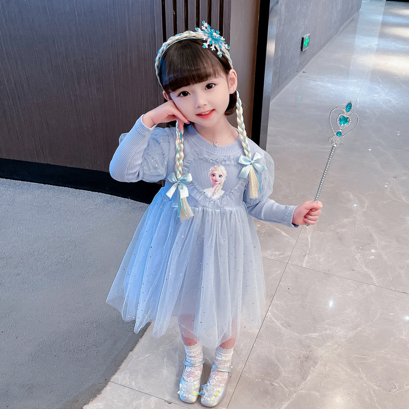 Disney baby designer clothing girls A-line skirt princess dress spring summer autumn winter girls dress children's dress spring and summer outfit
