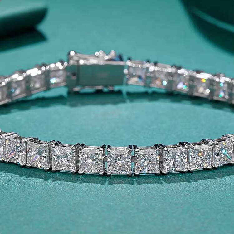 VOAINO Valentines s Day Gift 9K 14K 18K Gold Hpht Cvd Lab Grown Diamond Jewelry Classic Lab Created Diamond Tennis Bracelet