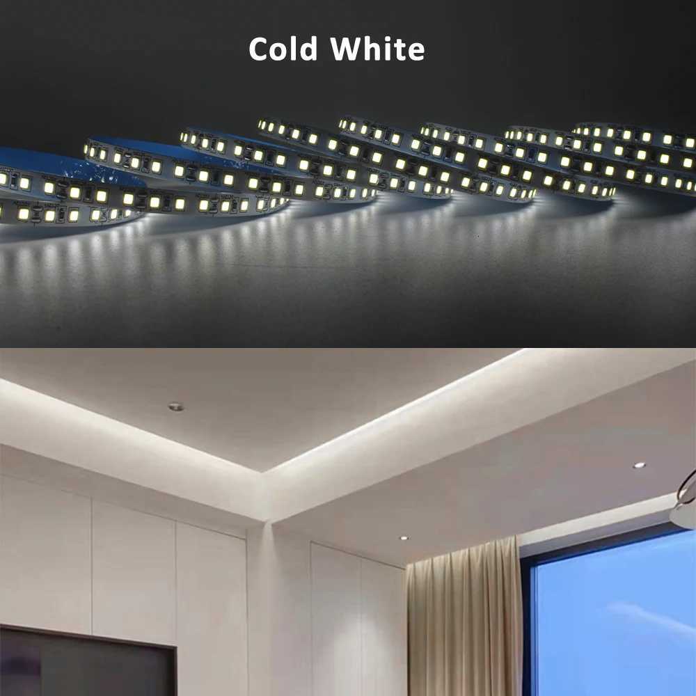 12V 2835 LED Strip Light 120LEDs/M Red Green Blue Yellow Warm WhiteTape Ribbon High Brightness 8mm Lamp For Room Decor Lighting M251129