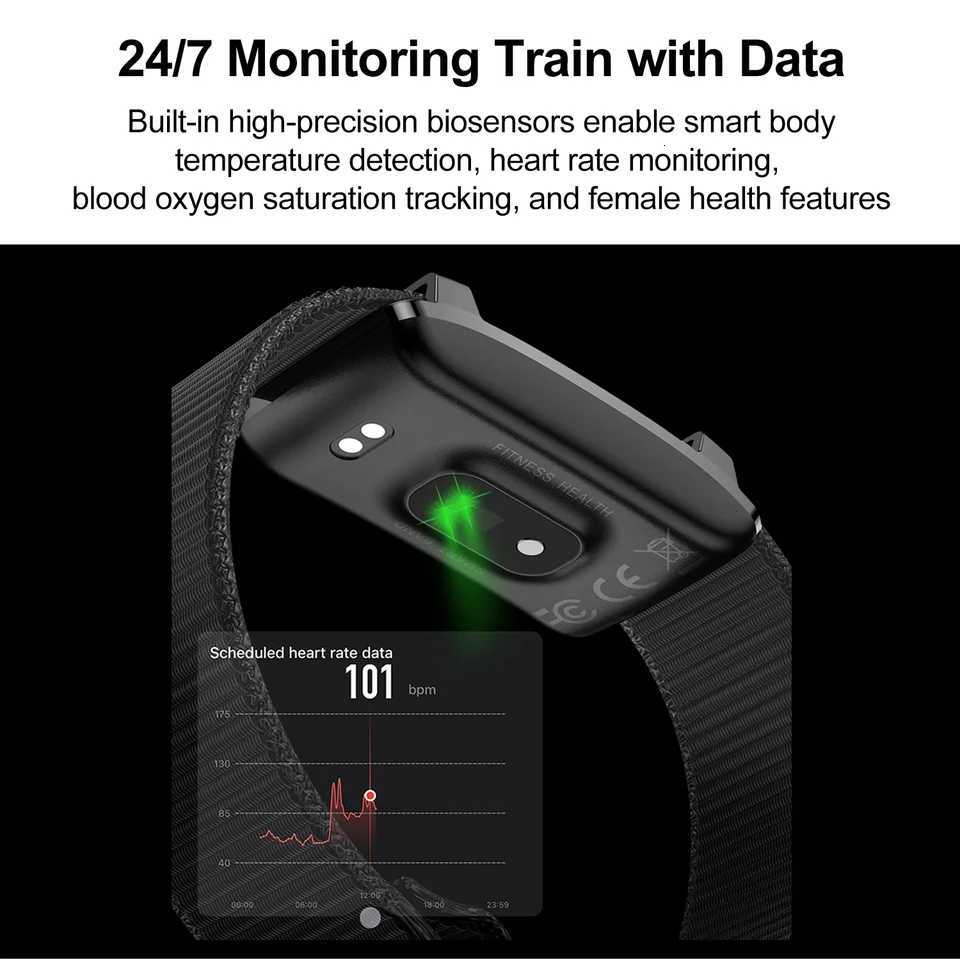 No Screen Smart Watch Bracelet Sports Fitness Tracker Health Heart Rate Sleep Monitor 1ATM Waterproof Outdoor Smart WristbandW251129