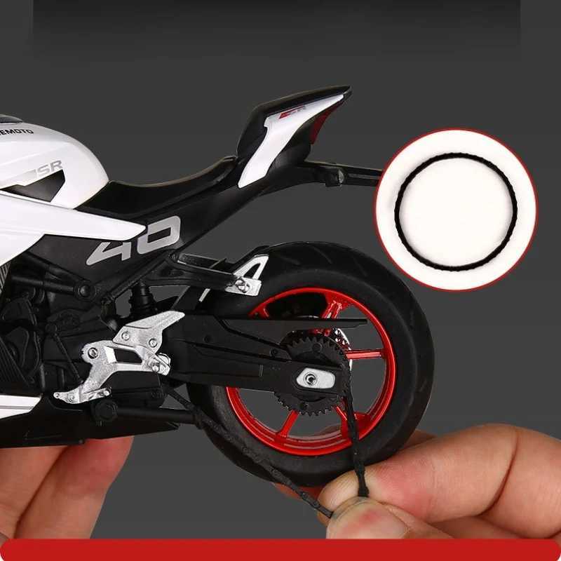 112 Spring Breeze CFMOTO 450SR Motorcycle Model Simulation Alloy Sound and Light Toy Model Childrens Birthday Gift J251129