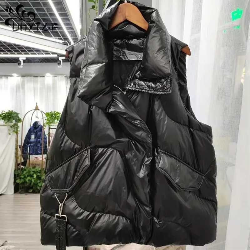 Womens Down Cotton Vest Coat Autumn Winter Jacket Fashion Sleeveless Waistcoat Women Cotton-Padded Parkas Puffer Vests WaistcoatT251129