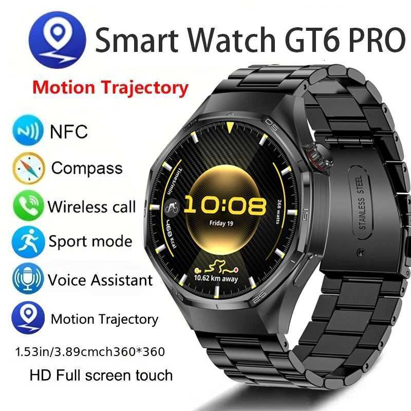2025 New GT6 PRO Smart Watch Men153 AMOLED SCREEn Call Gps Track Heart Rate Compass 3ATM Diving Smart Watch M251129