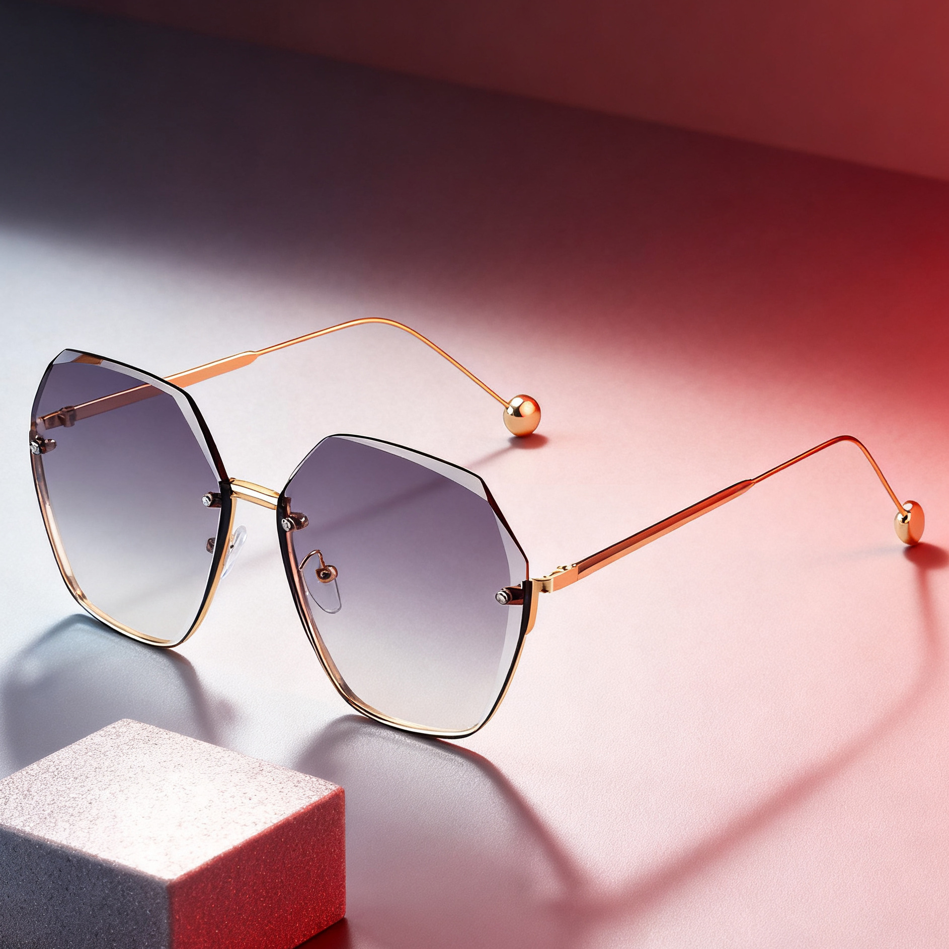 Designer Sunglasses For Men Women Sunglasses Polarized Sunglass Fashion Oversized Frameless Sunglasses Luxury Goggle Pilot PC Frame UV400 Eyewear K799