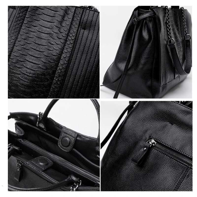 Women Uxury Handbag Simple Alligator Print Handbags Chain Womens Shoulder Bag Black Big Tote Bags for Women K251128