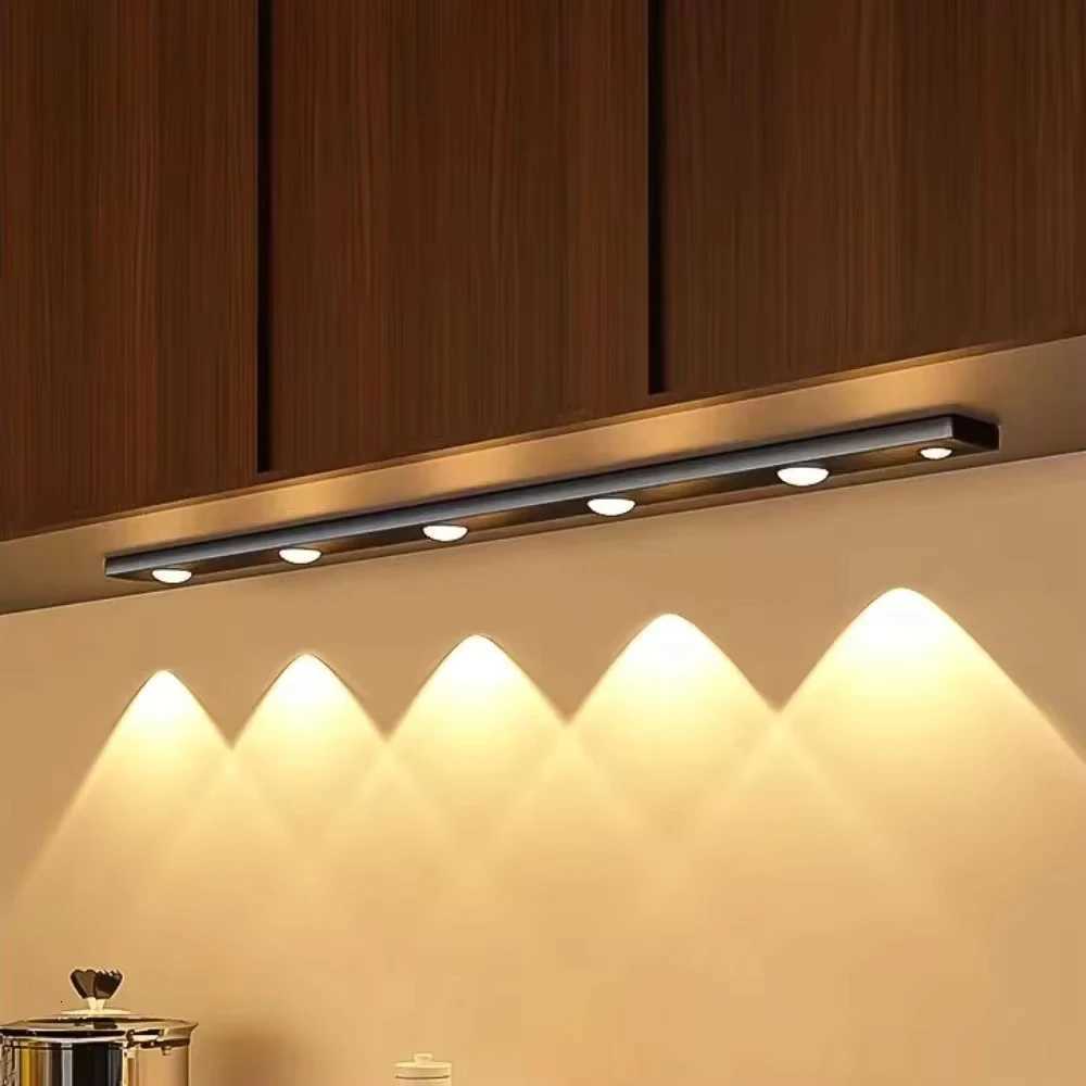 Cabinet Light USB Rechargeable Motion Sensor Ultra-thin LED Closet Light for Kitchen Wardrobe Light Fixtures 20CM/30CM/40CM M251129