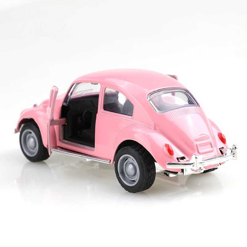 Bagged 138 Classic Cute Beetle Alloy Pull-back Car Retro Style 138 Scale Childrens Toy J251129