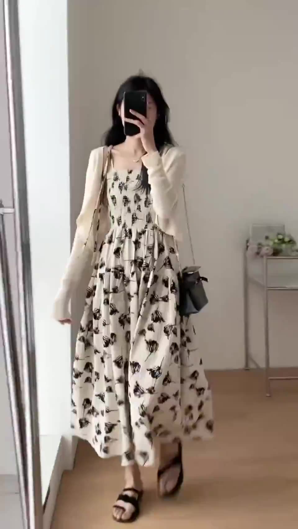 X96 Suspender dress petite summer new style seaside holiday long dress fairy