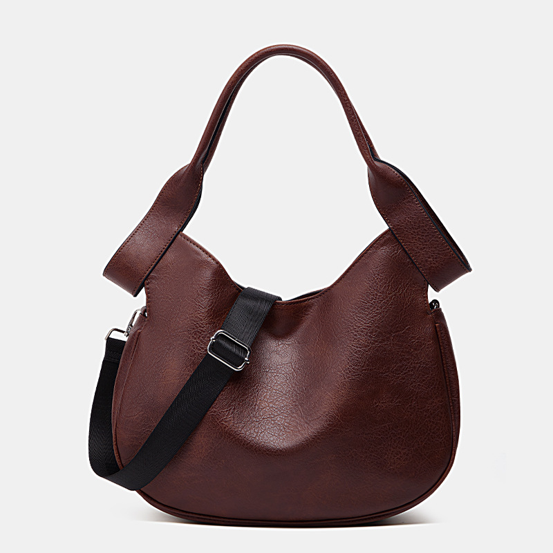 Tote bag, new shoulder large-capacity commuter bucket bag, niche lazy style underarm bag, fashion trend oblique span bag