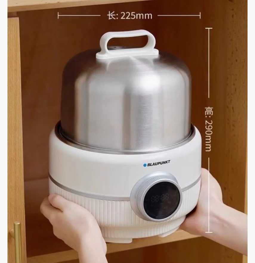 220V Blaupunkt Multifunctional Stainless Steel Electric Food Steamer for Home Cooking Stewing and Steaming BBD C251129