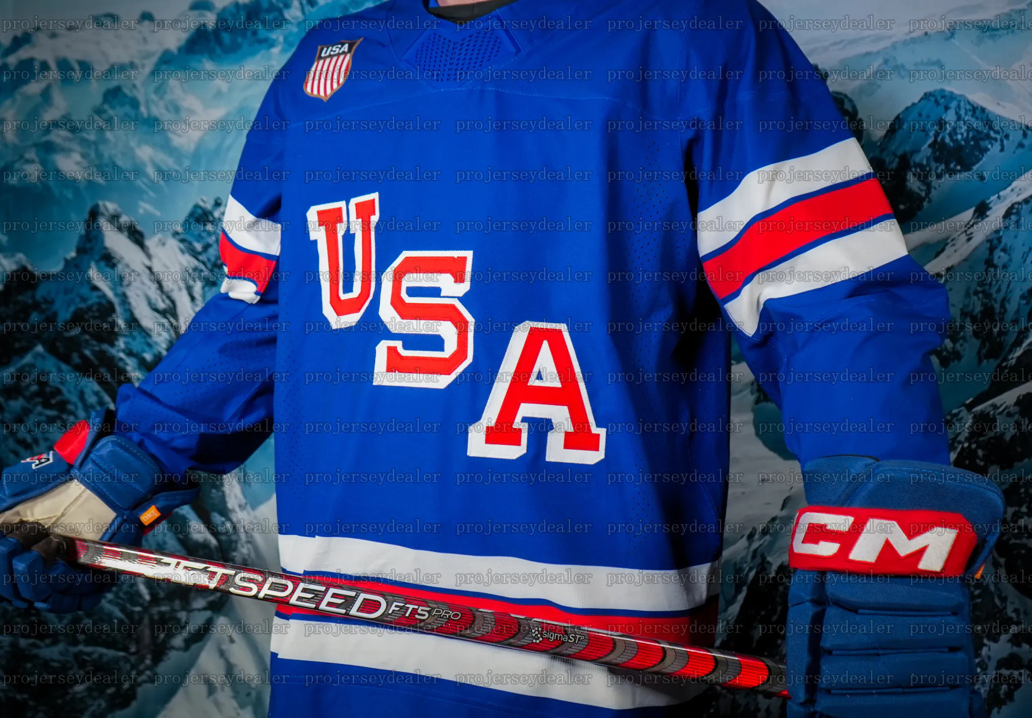 01 Team USA 2026 Winter Olympices Hockey Jersey J.T. Miller Matthew Tkachuk Jason Robertson Larkins Tage Thompson Cole Caufield Jack Eichel Clayton Ke