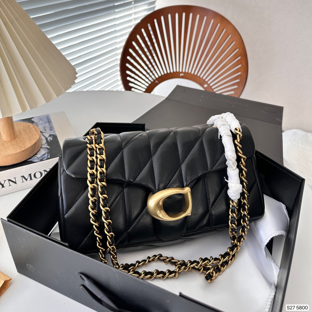 Shoulder Bags Tabby designer shoulder bag quilted chain handbags luxury letter tote messenger classical purse pillow crossbody bags brown black pink New 2025