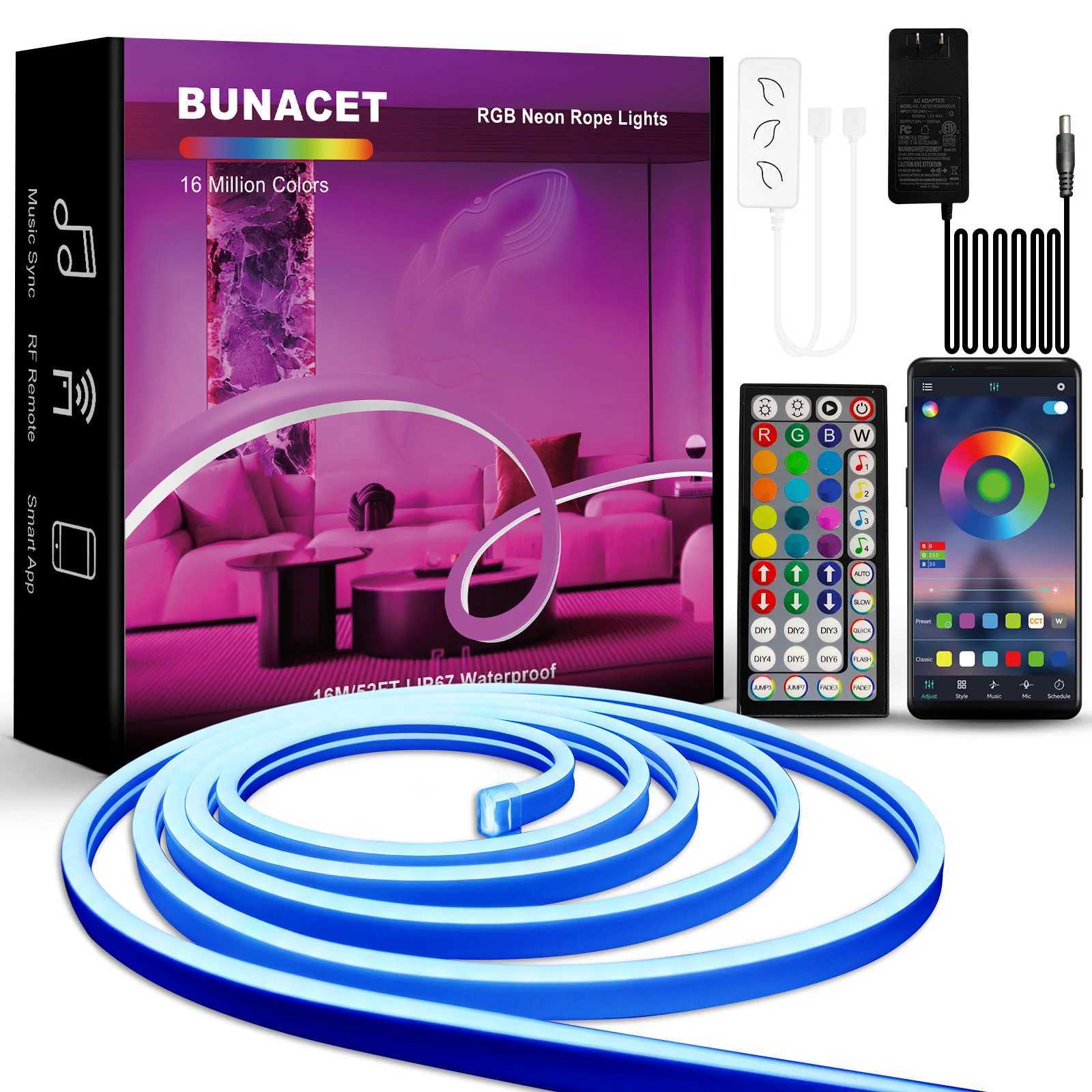 Smart App LED Strip Lights SMD 5050 RGB APP Remote Control Flexible Ribbon Diode Lamp Tape TV Backlights Game Room Home Decor M251129