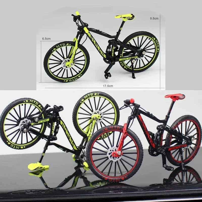 Mini Alloy MTB Racing Bike Toy Realistic Die Cast Metal Model for Thrilling Finger Racing Perfect for Adult and Kid Collectors J251129