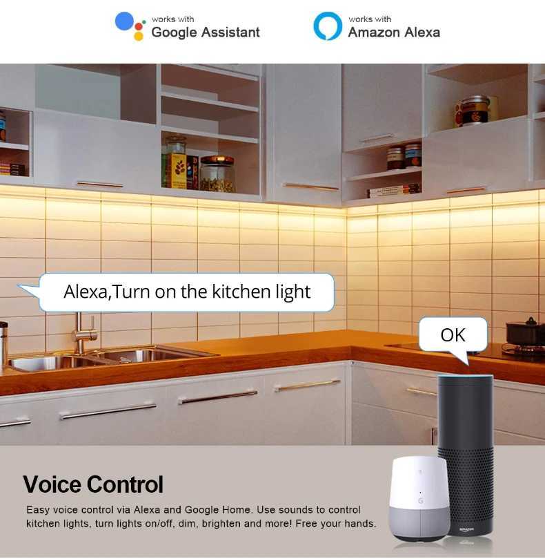 5V USB Tuya Zigbee 30 COB LED Strip Light 1m-5m Warm White Flexible Dimmable Lights 320leds/m Home Decoration for Alexa Google M251129