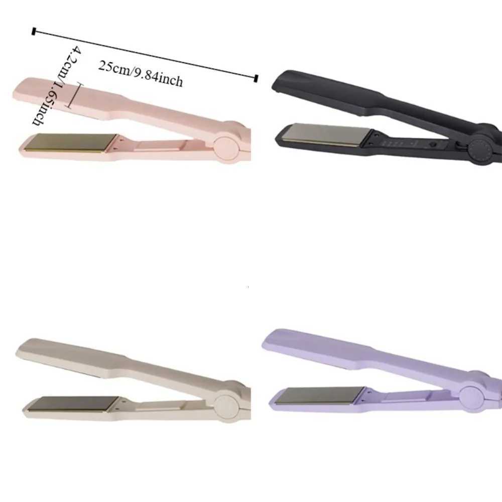 Fast Warm-up Electric Hair Straightener Widened Ceramic Glaze Hair Curler Temperature Adjustable EU Plug Hair Styling ToolT251129