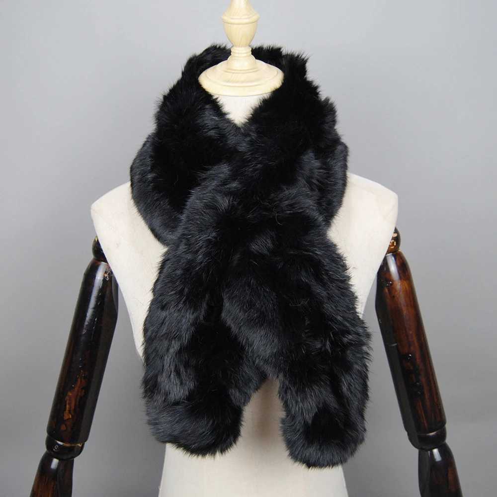 New Brand Lady 100 Natural Rabbit Fur Scarf Women Winter Thick Warm Real Fur Neckerchief Russia Female Outdoor Fur ScarvesJ2511291