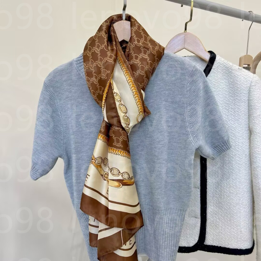 Designer scarf Ladies scarf fashion scarf luxury scarf famous designer design gift scarf high quality 100 silk scarf Letter scarf size Shawl Wrap free delivery