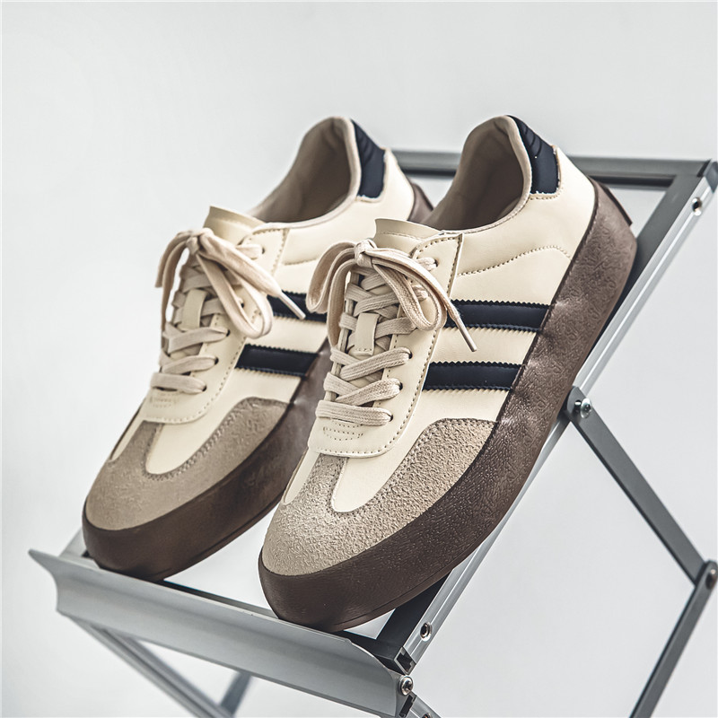 Free shipping designer shoes men casual shoe black beige wear-resisting breathable comfortable outdoor flat shoes new
