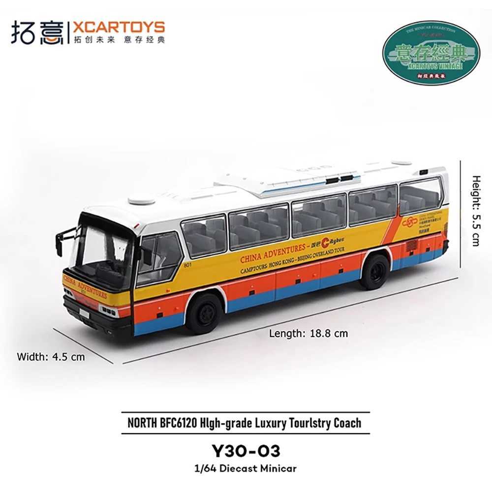 XCRATOYS BFC6120 Simulation Bus 1/64 RC Electric Remote Control Model Car Alloy Car Body Adult Childrens Toys J251129