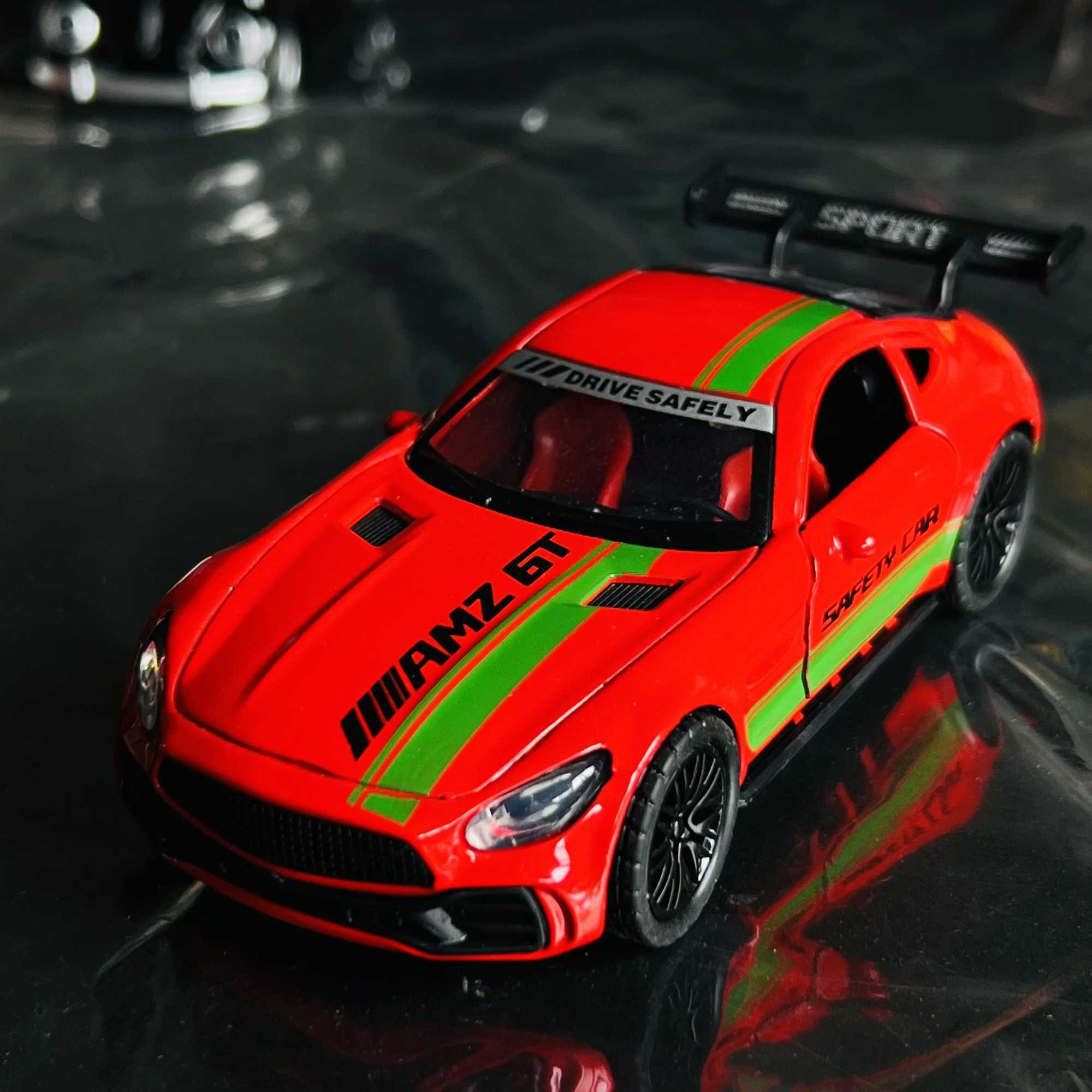 Simulation alloy model door opening sports car childrens toy car model gift cake decoration J251129